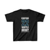 Kids clothes Bjorkstrand 22 Seattle Hockey Black Vertical Design Kids Tee