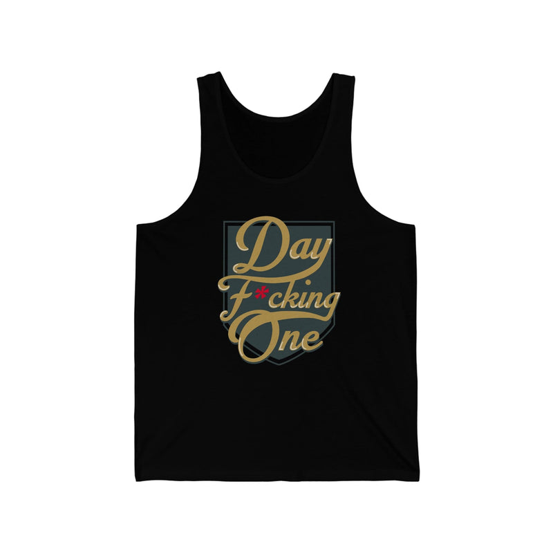 Tank Top "Day F*cking One" William Karlsson Vegas Golden Knights Unisex Tank Top (FRONT DESIGN ONLY)