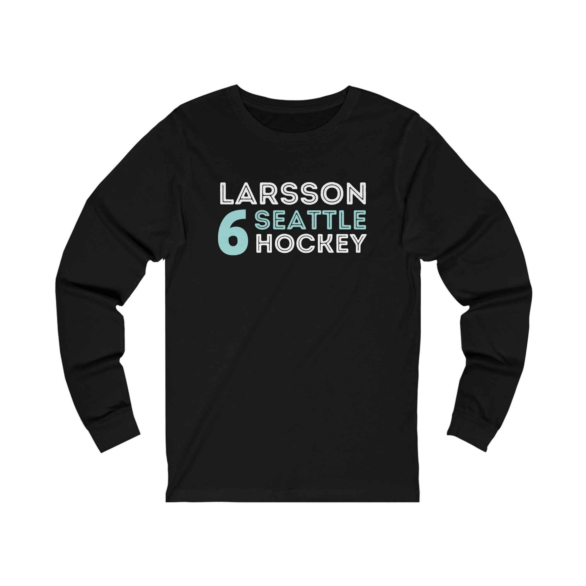 Long-sleeve Larsson 6 Seattle Hockey Grafitti Wall Design Unisex Jersey Long Sleeve Shirt