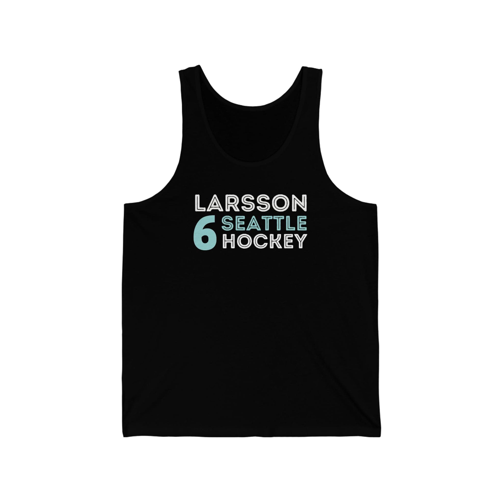 Tank Top Larsson 6 Seattle Hockey Grafitti Wall Design Unisex Jersey Tank Top