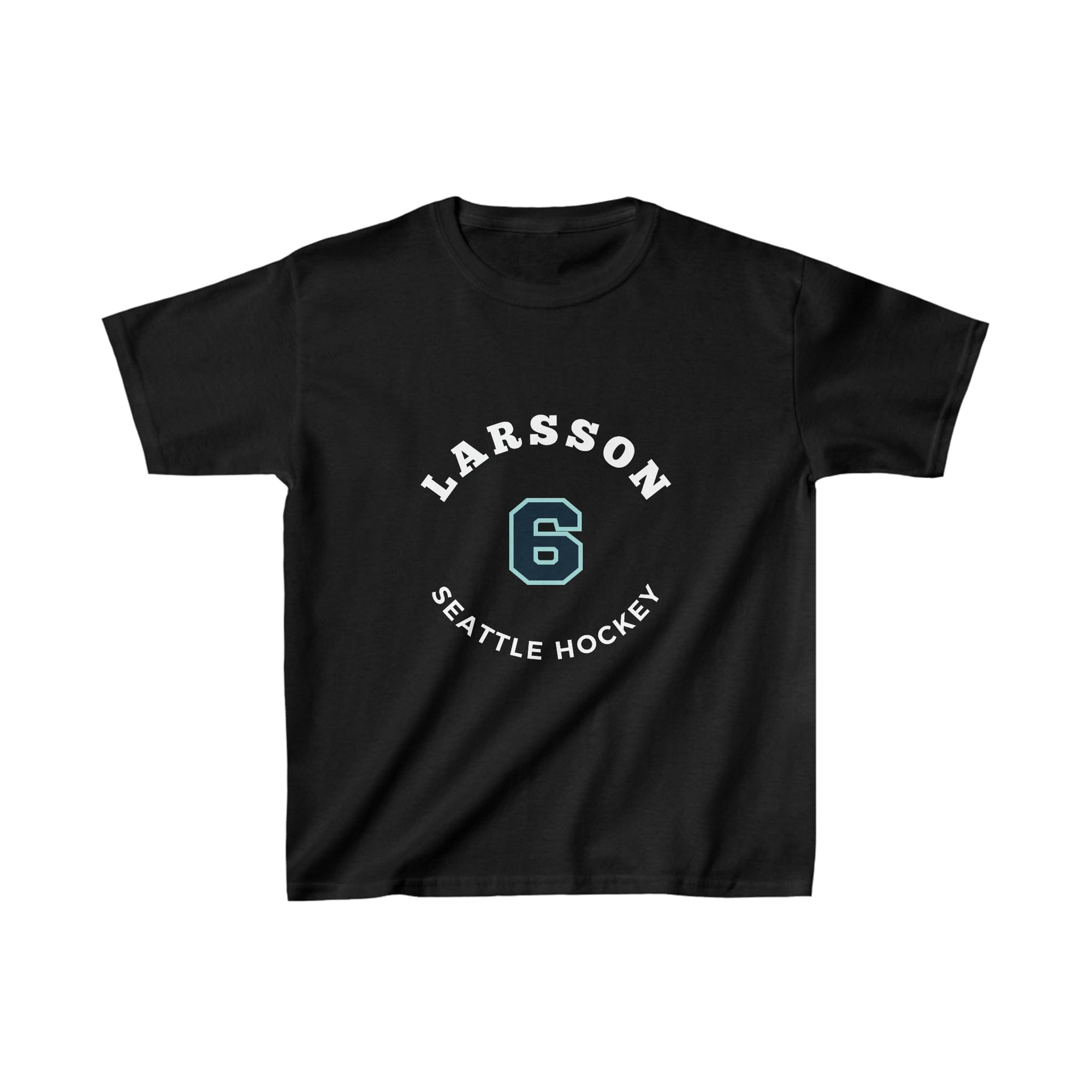 Kids clothes Larsson 6 Seattle Hockey Number Arch Design Kids Tee