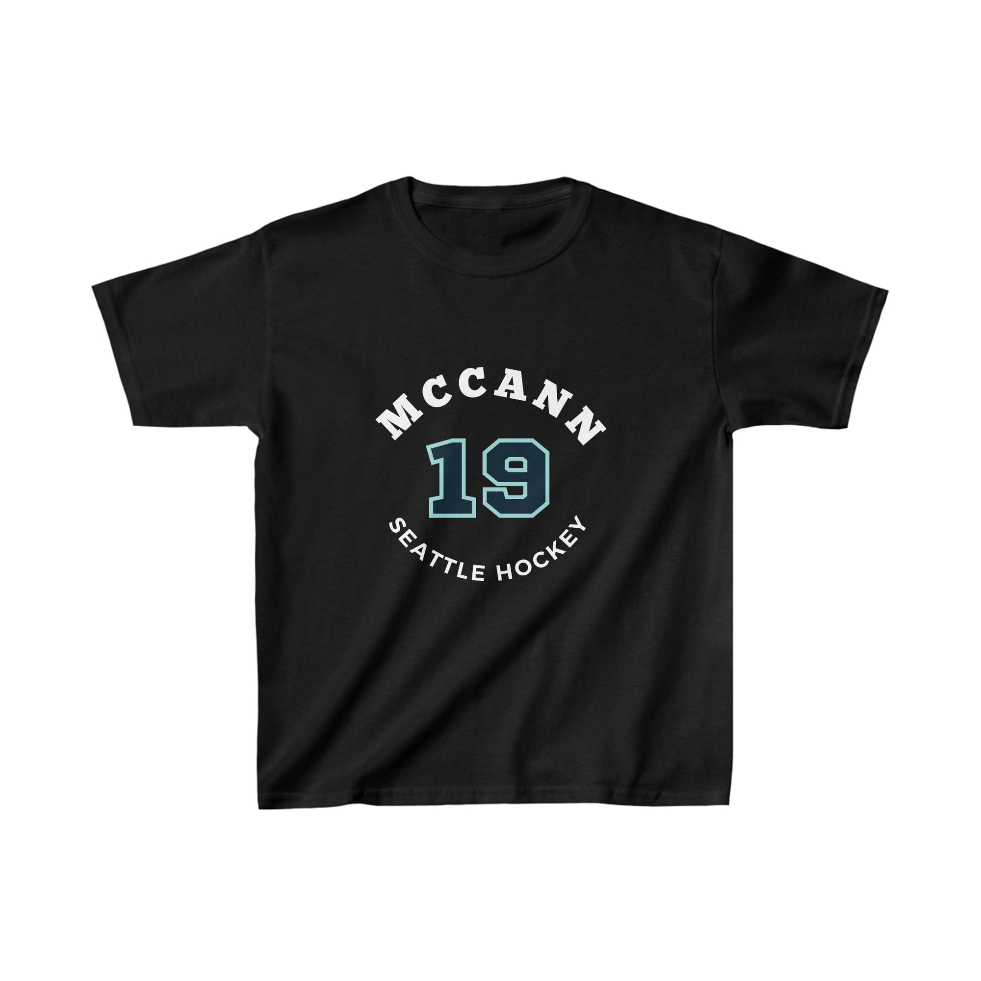 Kids clothes McCann 19 Seattle Hockey Number Arch Design Kids Tee