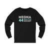 Long-sleeve Megna 44 Seattle Hockey Grafitti Wall Design Unisex Jersey Long Sleeve Shirt