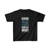 Kids clothes Oleksiak 24 Seattle Hockey Black Vertical Design Kids Tee