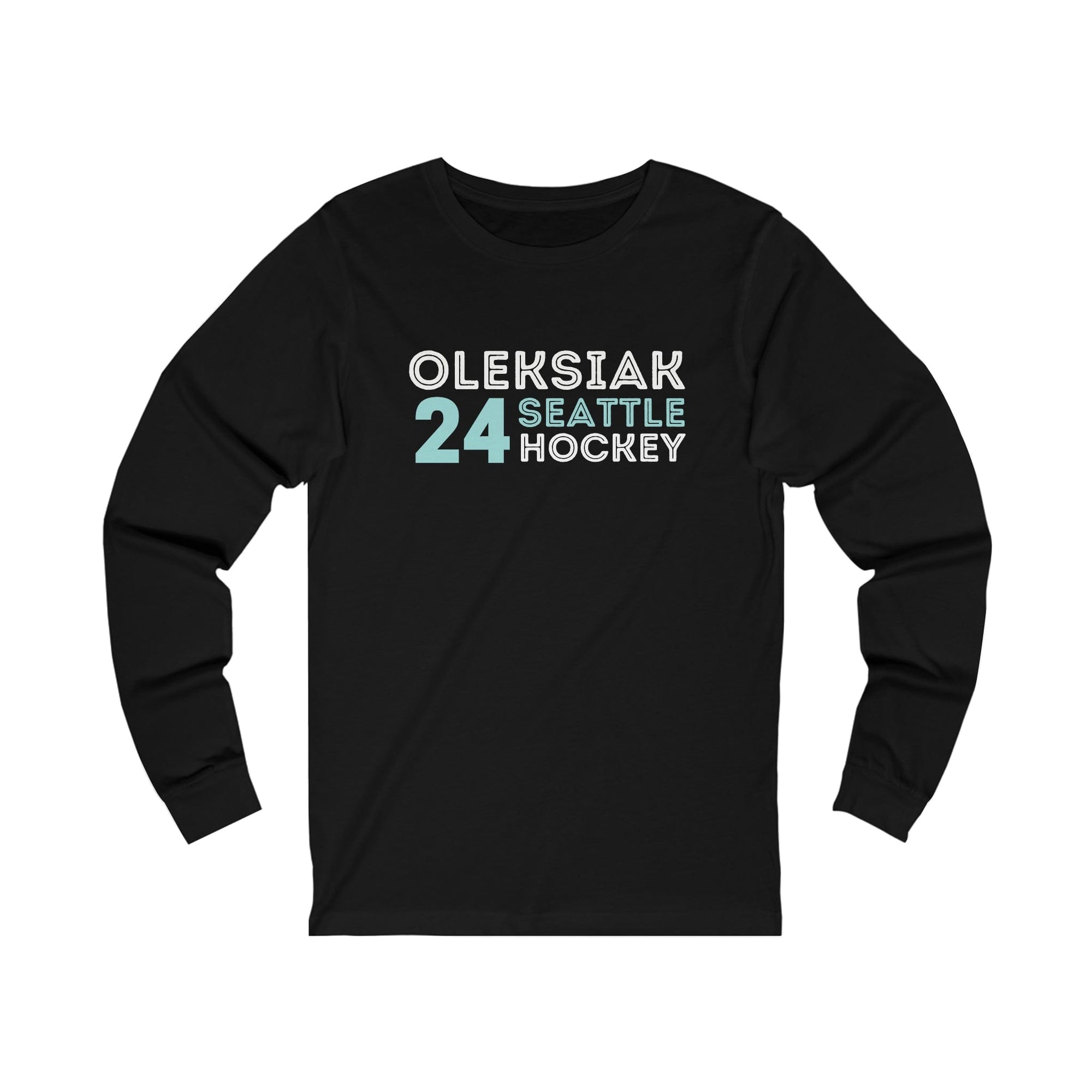 Long-sleeve Oleksiak 24 Seattle Hockey Grafitti Wall Design Unisex Jersey Long Sleeve Shirt