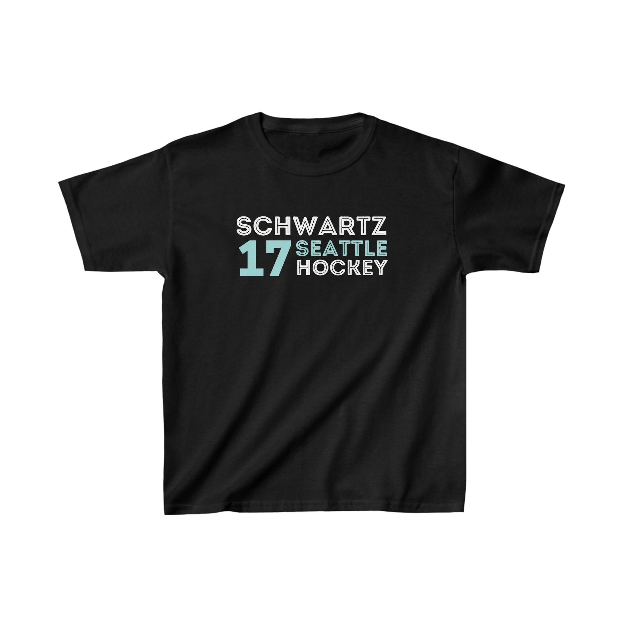 Kids clothes Schwartz 17 Seattle Hockey Grafitti Wall Design Kids Tee