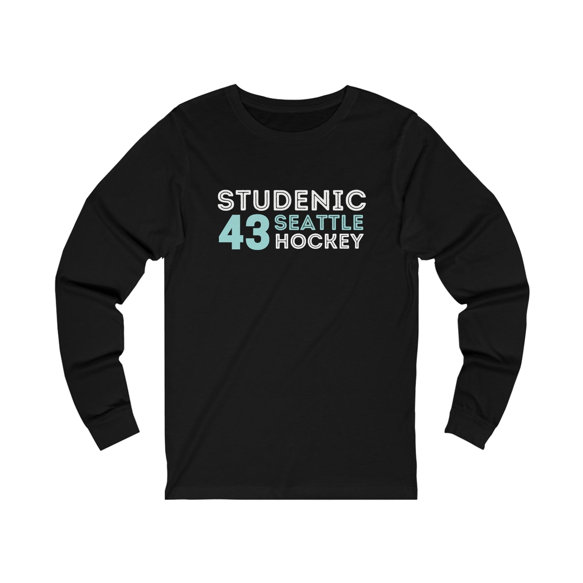 Long-sleeve Studenic 43 Seattle Hockey Grafitti Wall Design Unisex Jersey Long Sleeve Shirt