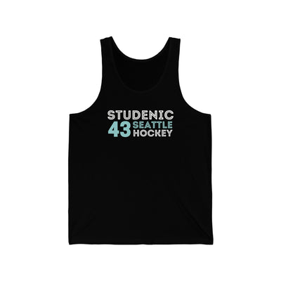 Tank Top Studenic 43 Seattle Hockey Grafitti Wall Design Unisex Jersey Tank Top