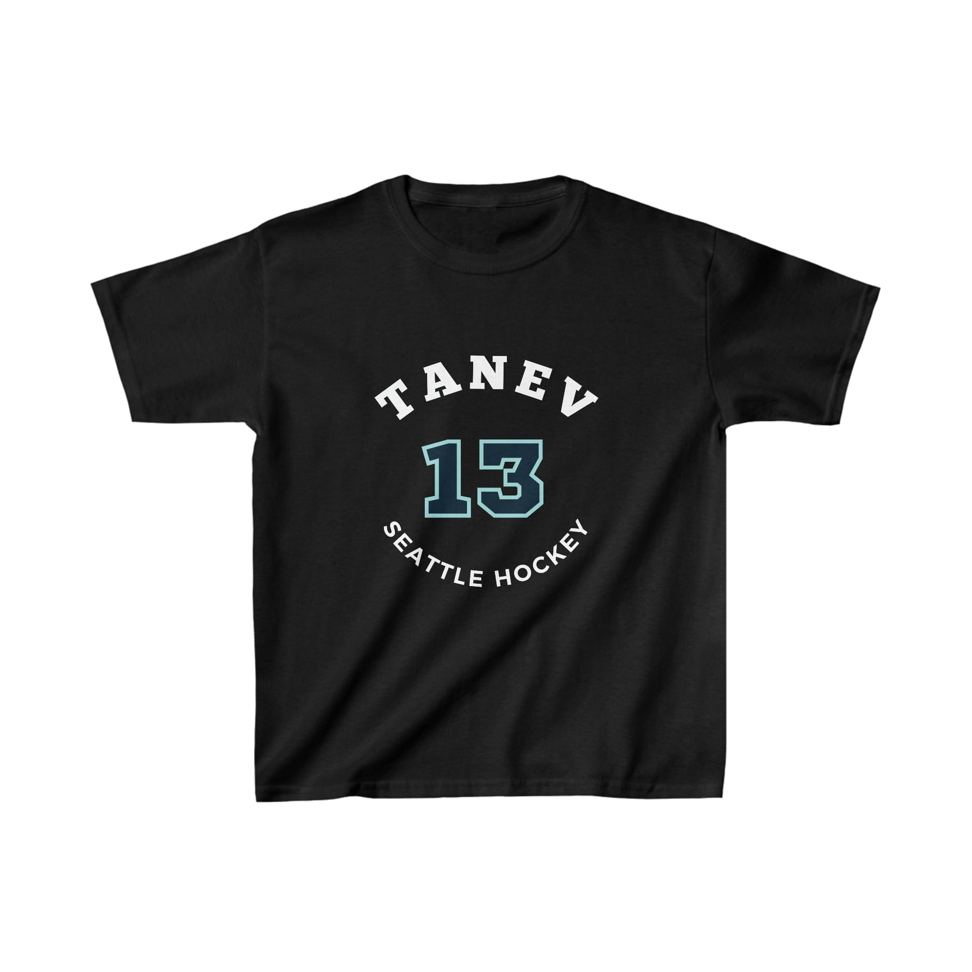 Kids clothes Tanev 13 Seattle Hockey Number Arch Design Kids Tee