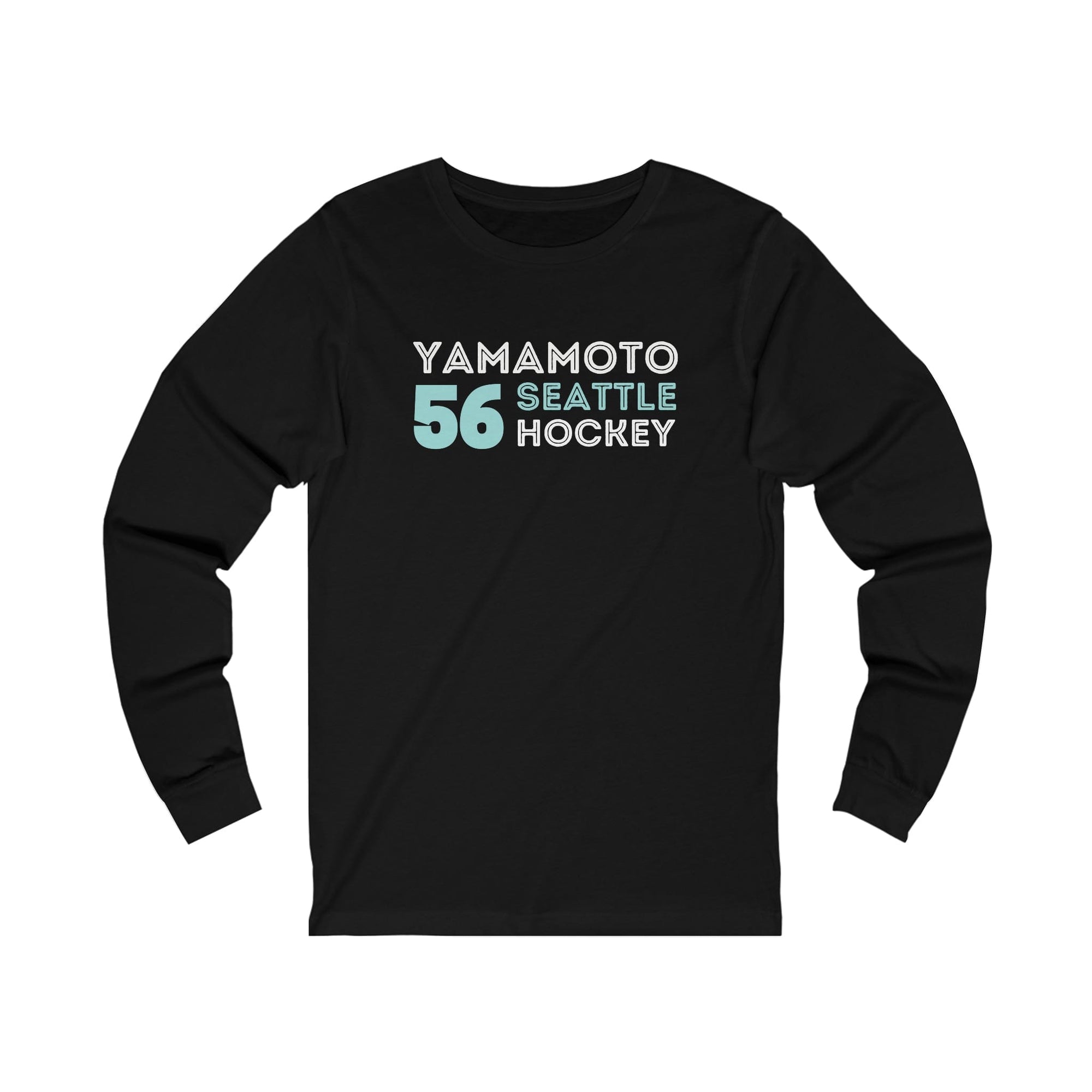 Long-sleeve Yamamoto 56 Seattle Hockey Grafitti Wall Design Unisex Jersey Long Sleeve Shirt
