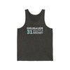 Tank Top Grubauer 31 Seattle Hockey Grafitti Wall Design Unisex Jersey Tank Top