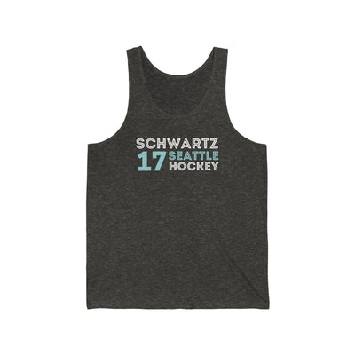 Tank Top Schwartz 17 Seattle Hockey Grafitti Wall Design Unisex Jersey Tank Top