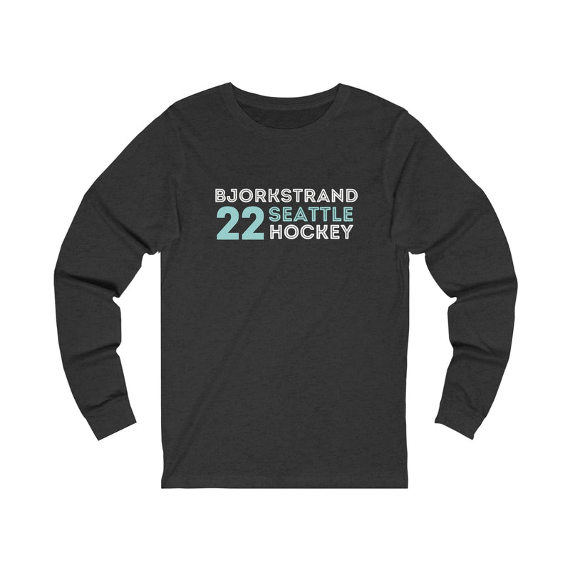 Long-sleeve Bjorkstrand 22 Seattle Hockey Grafitti Wall Design Unisex Jersey Long Sleeve Shirt