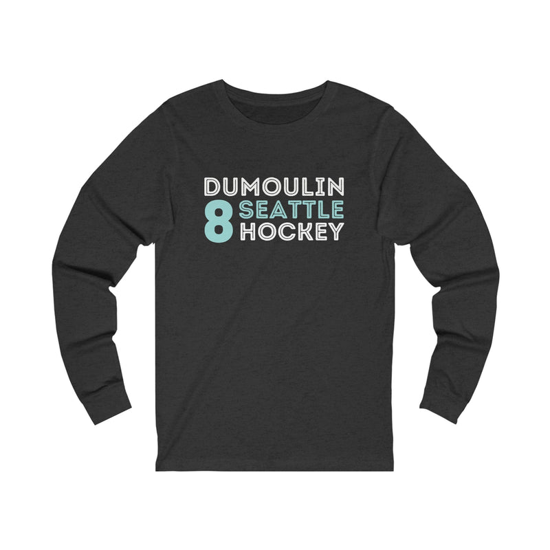 Long-sleeve Dumoulin 8 Seattle Hockey Grafitti Wall Design Unisex Jersey Long Sleeve Shirt