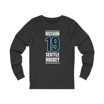 Long-sleeve McCann 19 Seattle Hockey Black Vertical Design Unisex Jersey Long Sleeve Shirt