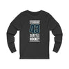 Long-sleeve Studenic 43 Seattle Hockey Black Vertical Design Unisex Jersey Long Sleeve Shirt