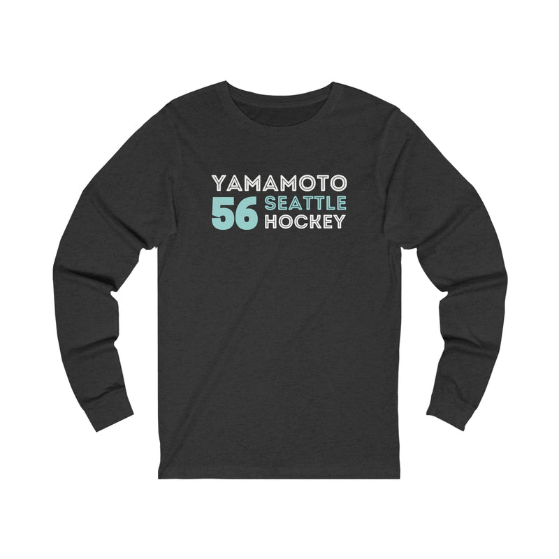 Long-sleeve Yamamoto 56 Seattle Hockey Grafitti Wall Design Unisex Jersey Long Sleeve Shirt