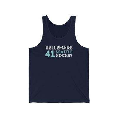 Tank Top Bellemare 41 Seattle Hockey Grafitti Wall Design Unisex Jersey Tank Top