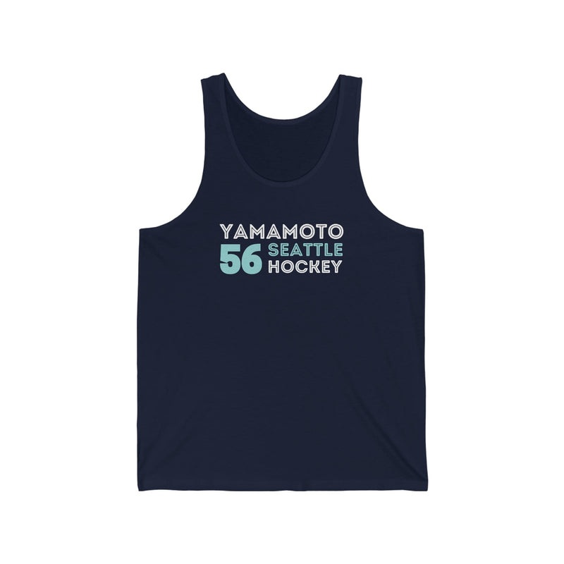 Tank Top Yamamoto 56 Seattle Hockey Grafitti Wall Design Unisex Jersey Tank Top