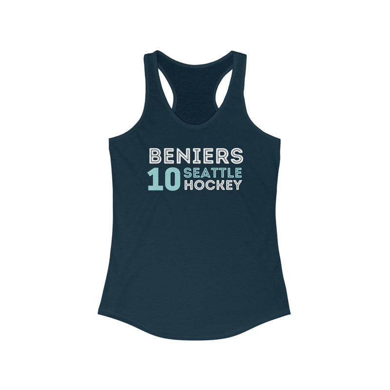 Tank Top Beniers 10 Seattle Hockey Grafitti Wall Design Women's Ideal Racerback Tank Top