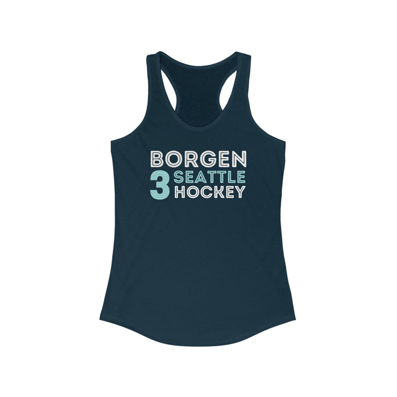 Tank Top Borgen 3 Seattle Hockey Grafitti Wall Design Women's Ideal Racerback Tank Top