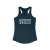 Tank Top Oleksiak 24 Seattle Hockey Grafitti Wall Design Women's Ideal Racerback Tank Top