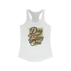 Tank Top "Day F*cking One" Vegas Golden Knights Fan Gold Design Women's Ideal Racerback Tank (FRONT DESIGN ONLY)