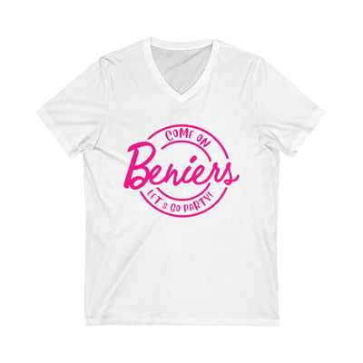 V-neck Beniers Let's Go Party Women's V-Neck Barbie Shirt