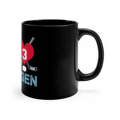 Mug My Heart Belongs To Borgen Black Coffee Mug, 11oz
