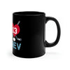 Mug My Heart Belongs To Tanev Black Coffee Mug, 11oz