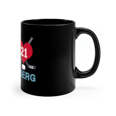 Mug My Heart Belongs To Wennberg Black Coffee Mug, 11oz