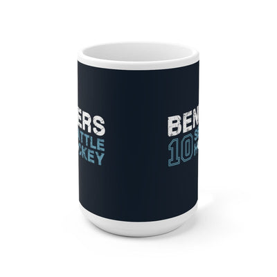 Mug Beniers 10 Seattle Hockey Ceramic Coffee Mug In Deep Sea Blue, 15oz