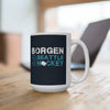 Mug Borgen 3 Seattle Hockey Ceramic Coffee Mug In Deep Sea Blue, 15oz