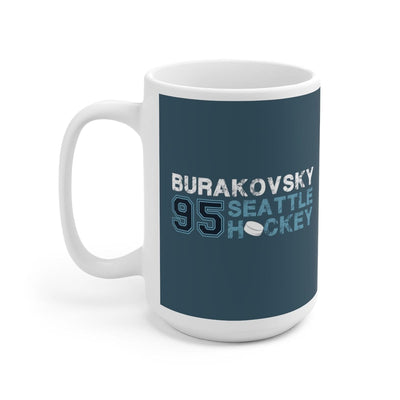 Mug Burakovsky 95 Seattle Hockey Ceramic Coffee Mug In Boundless Blue, 15oz