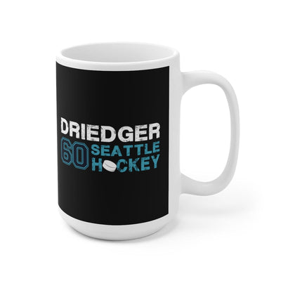 Mug Driedger 60 Seattle Hockey Ceramic Coffee Mug In Black, 15oz