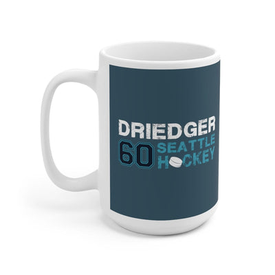 Mug Driedger 60 Seattle Hockey Ceramic Coffee Mug In Boundless Blue, 15oz