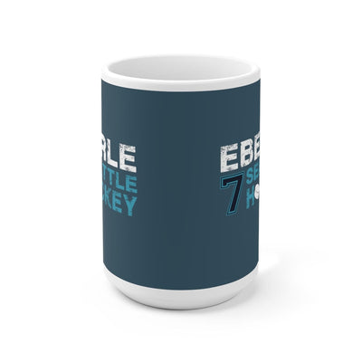 Mug Eberle 7 Seattle Hockey Ceramic Coffee Mug In Boundless Blue, 15oz