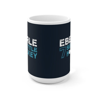 Mug Eberle 7 Seattle Hockey Ceramic Coffee Mug In Deep Sea Blue, 15oz