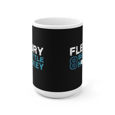 Mug Fleury 8 Seattle Hockey Ceramic Coffee Mug In Black, 15oz