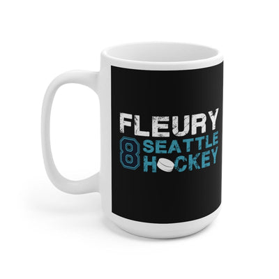 Mug Fleury 8 Seattle Hockey Ceramic Coffee Mug In Black, 15oz