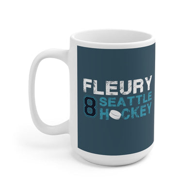 Mug Fleury 8 Seattle Hockey Ceramic Coffee Mug In Boundless Blue, 15oz