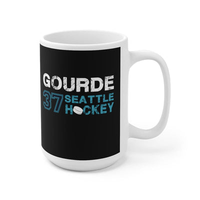 Mug Gourde 37 Seattle Hockey Ceramic Coffee Mug In Black, 15oz