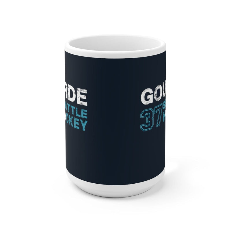 Mug Gourde 37 Seattle Hockey Ceramic Coffee Mug In Deep Sea Blue, 15oz