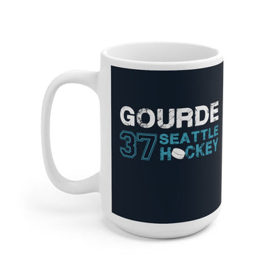 Mug Gourde 37 Seattle Hockey Ceramic Coffee Mug In Deep Sea Blue, 15oz