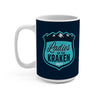 Mug Ladies Of The Kraken Ceramic Coffee Mug In Deep Sea Blue, 15oz