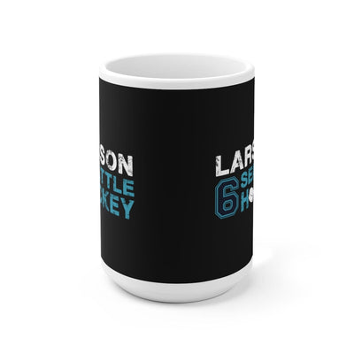 Mug Larsson 6 Seattle Hockey Ceramic Coffee Mug In Black, 15oz