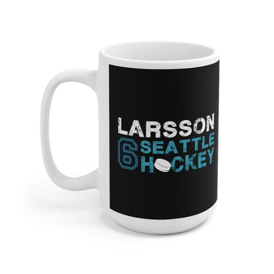 Mug Larsson 6 Seattle Hockey Ceramic Coffee Mug In Black, 15oz