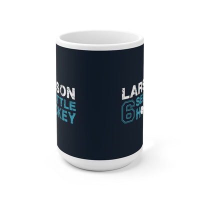 Mug Larsson 6 Seattle Hockey Ceramic Coffee Mug In Deep Sea Blue, 15oz