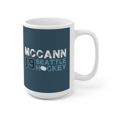 Mug McCann 19 Seattle Hockey Ceramic Coffee Mug In Boundless Blue, 15oz
