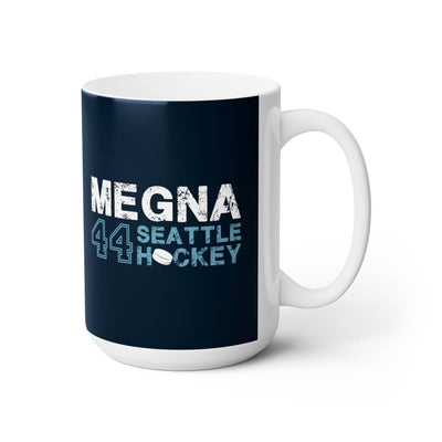 Mug Megna 44 Seattle Hockey Ceramic Coffee Mug In Deep Sea Blue, 15oz